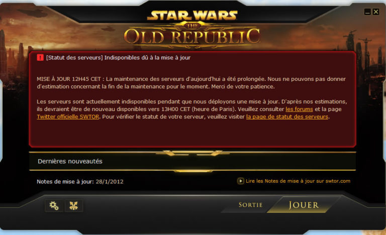 SWTOR – Patch notes 1.1.0c