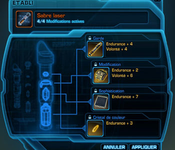 SWTOR – Les modifications d&rsquo;équipement