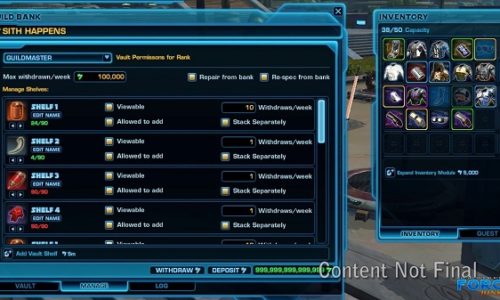 SWTOR – Session Guilde
