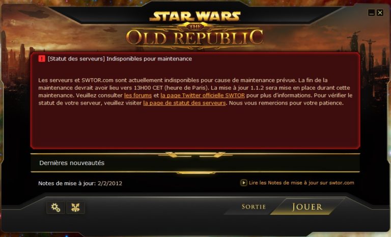 SWTOR – Patch Notes 1.1.2