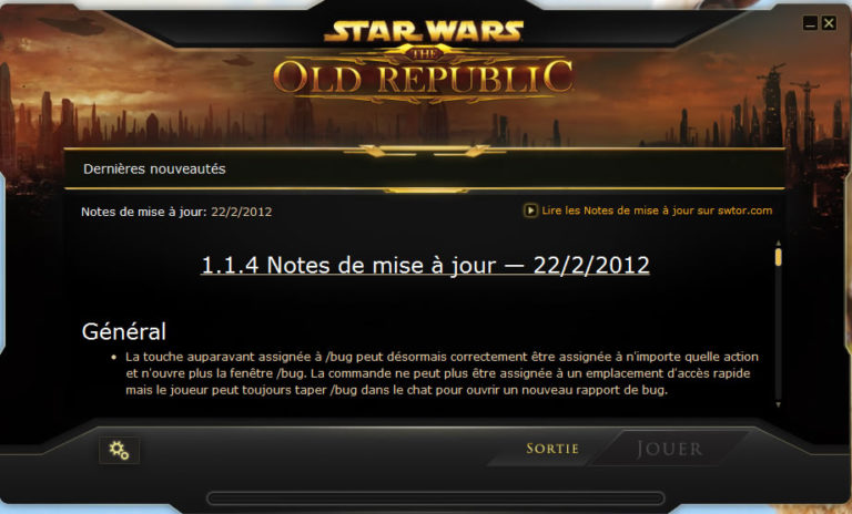 SWTOR – Patch Notes 1.1.4