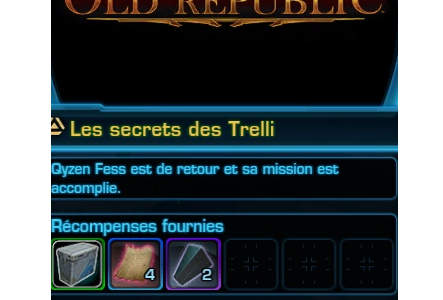 SWTOR – Présentation de l&rsquo;investigation