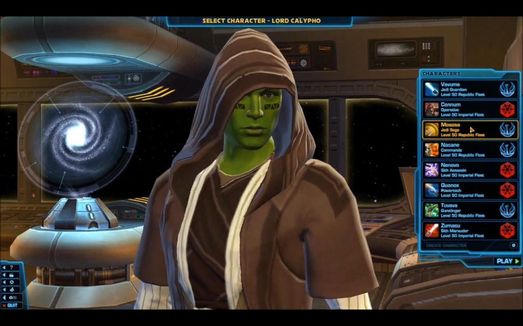 SWTOR – 1er à avoir toutes les classes niveau 50!