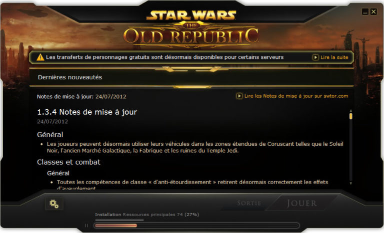 SWTOR – Patch Notes 1.3.4