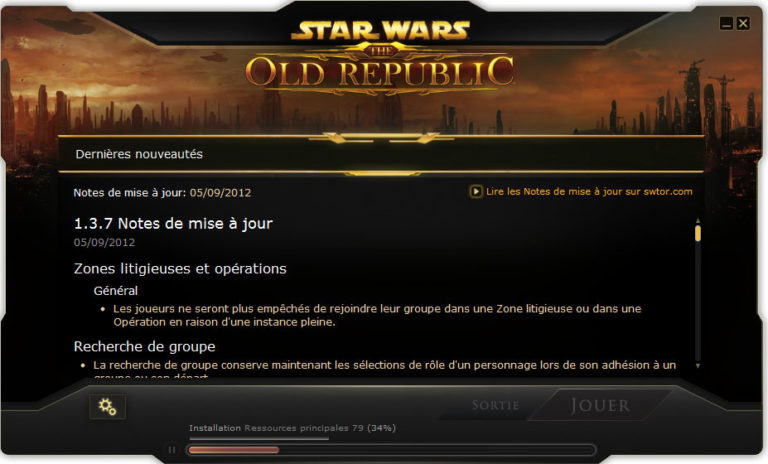 SWTOR – Patch Notes 1.3.7