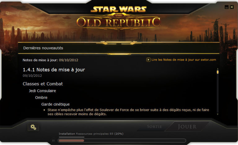 SWTOR – Patch Notes 1.4.1
