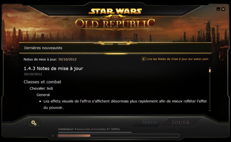 SWTOR – Patch notes 1.4.3