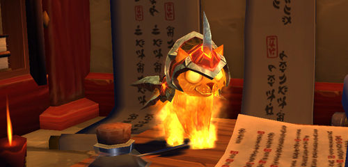 WoW – Mascotte : chaton de braise