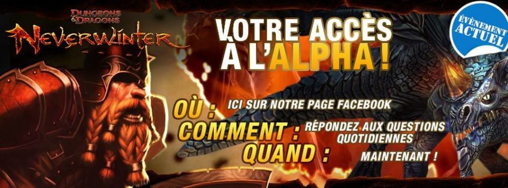 Neverwinter – Suivez la page Facebook