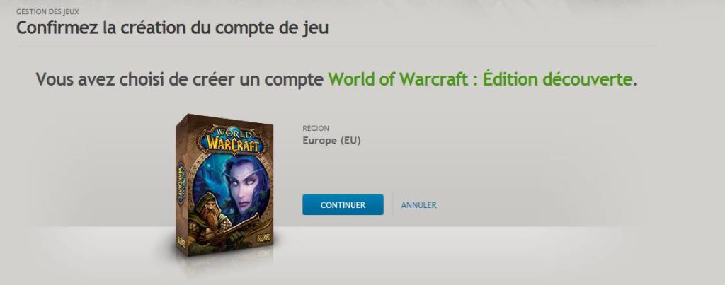 WoW – Débutants #1 : s&rsquo;inscrire