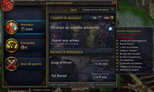 WoW – Modification d&rsquo;interface (PTS 5.2)
