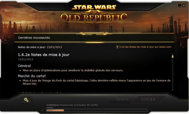 SWTOR – Patch Notes 1.6.2a