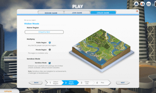 SimCity – Bac à sable