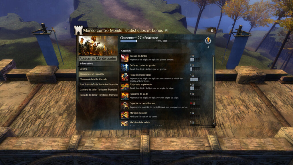GW2 – Amélioration du Monde contre Monde