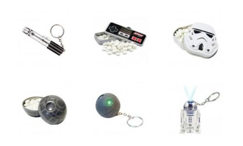 Confiseries et porte-clés à gagner