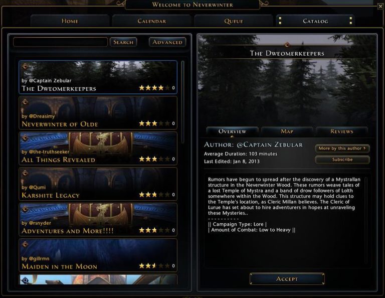 Neverwinter – Créateurs pour la Foundry