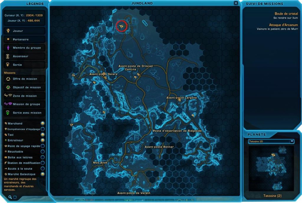 Swtor Tatooine Map