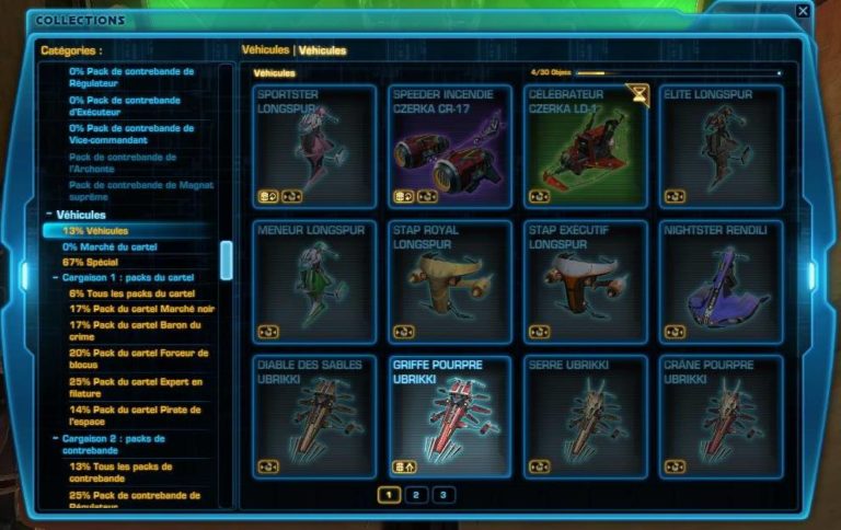 SWTOR – Les Collections
