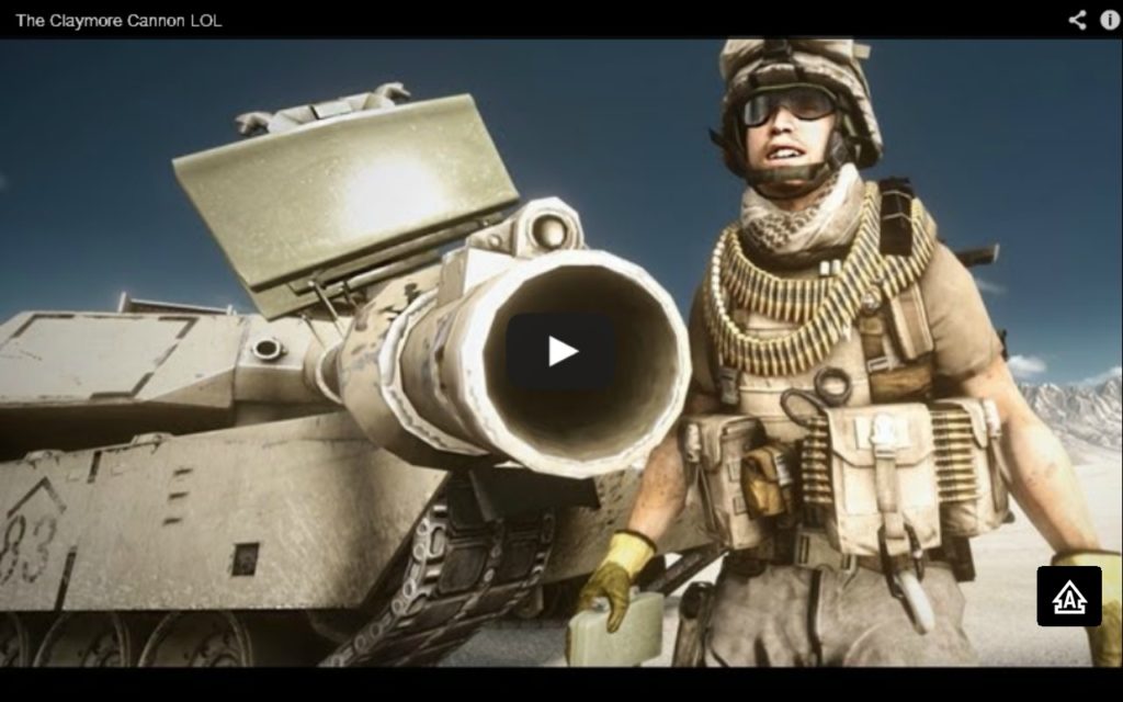 Video courte du jour : Claymore Cannon