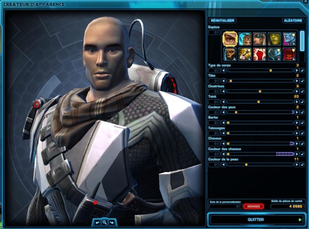 SWTOR – Le Créateur d&rsquo;apparence
