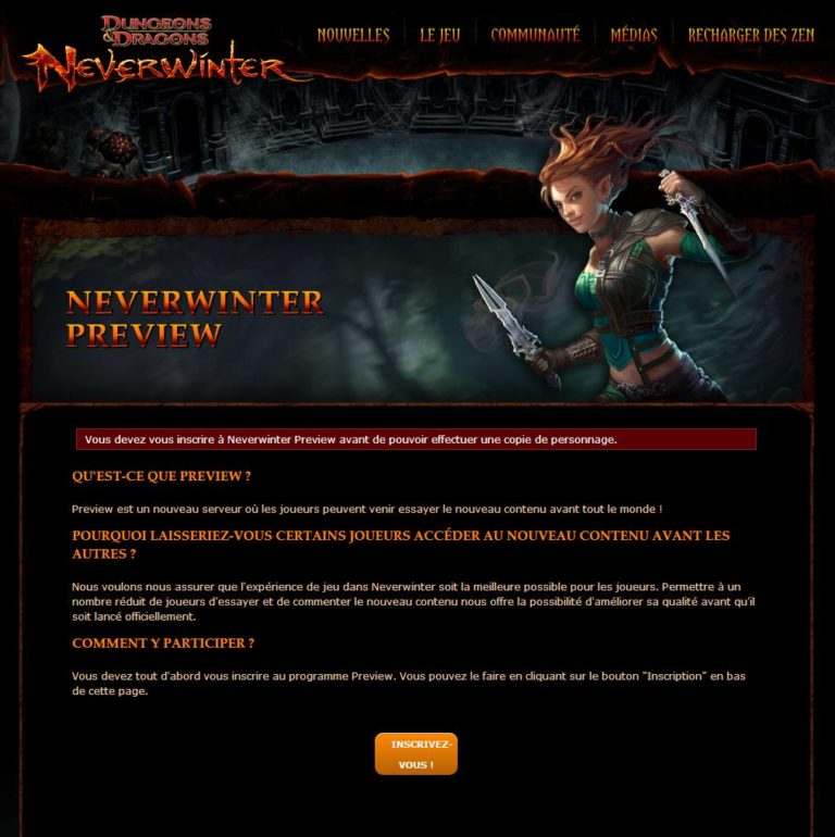 Neverwinter – Equilibrage et des mécaniques de jeu