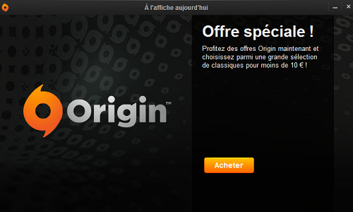 Promo Origin : des classiques bradés !