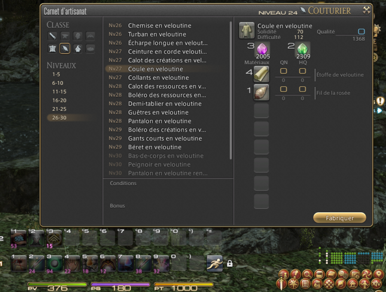 FFXIV – Artisanat : les bases