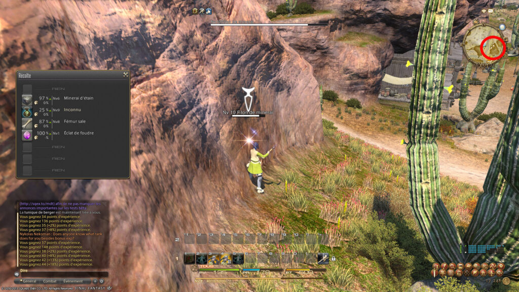 FFXIV – Bases de la récolte