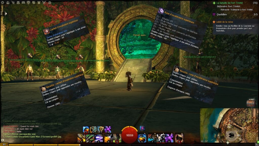 GW2 – Cachets, runes et laissez-passer