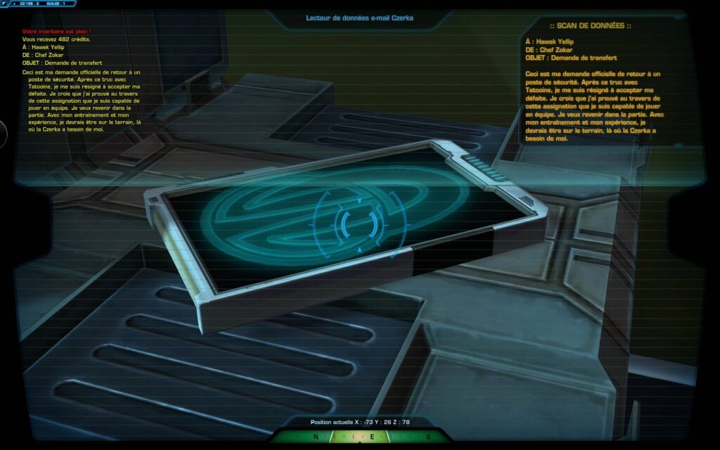 SWTOR – CZ-198 : quête cachée