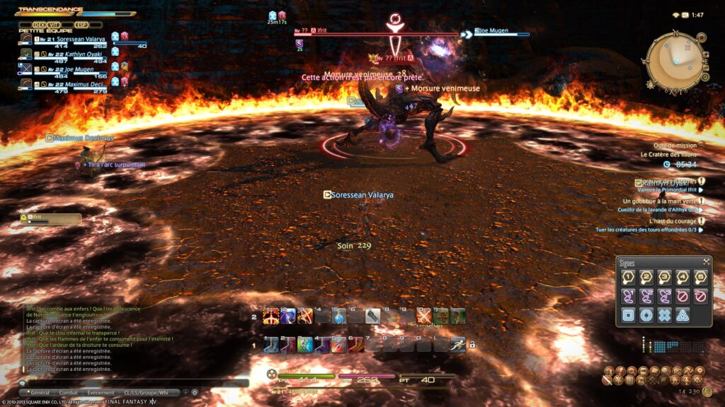 FFXIV – Le cratère des tisons (Ifrit)