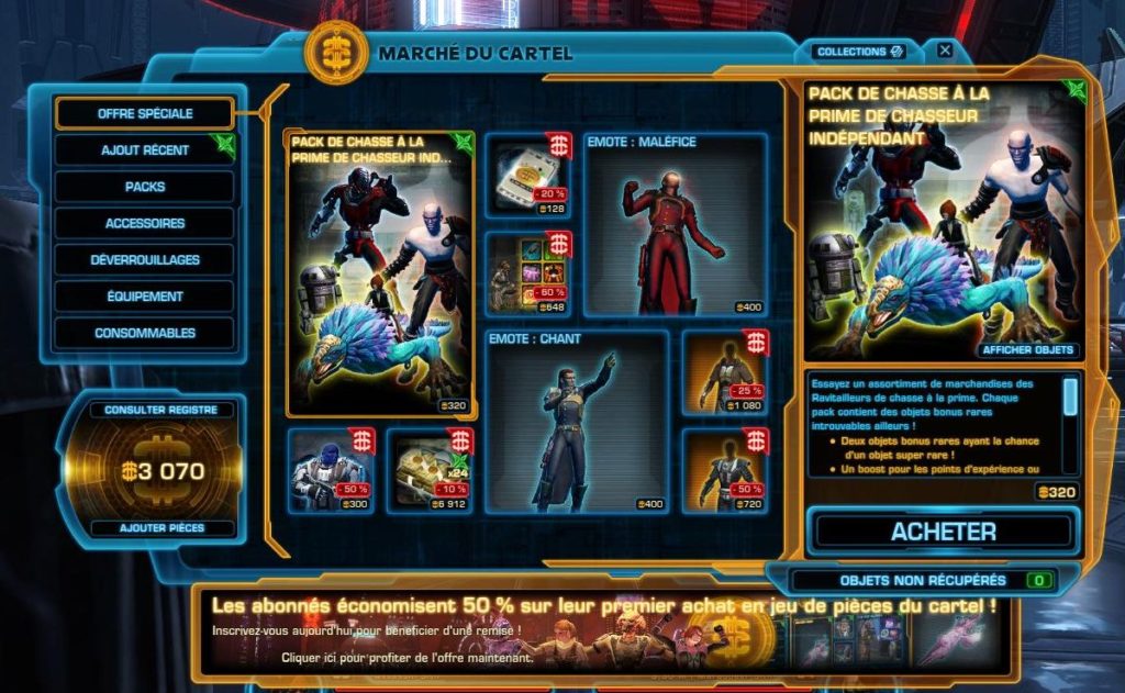 SWTOR – Suppression des Pass hebdomadaires