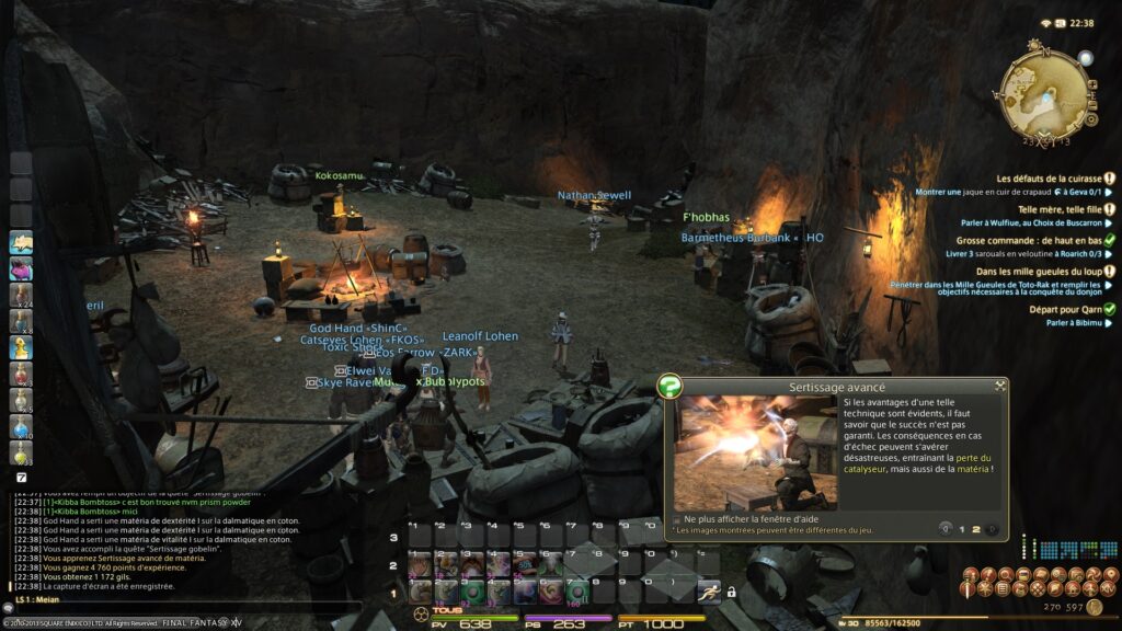 FFXIV – Matéria : sertissage avancé