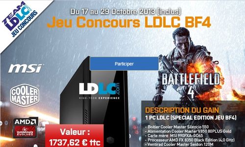 Jeu concours LDLC BF4