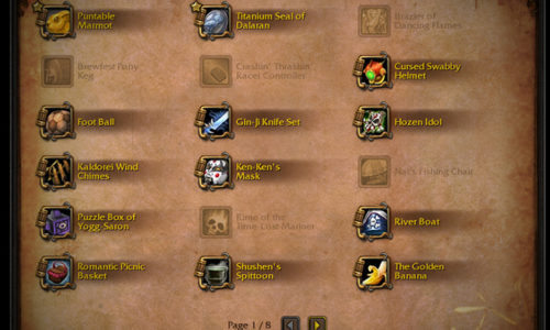WoW – WoD : précisions sur les Collections