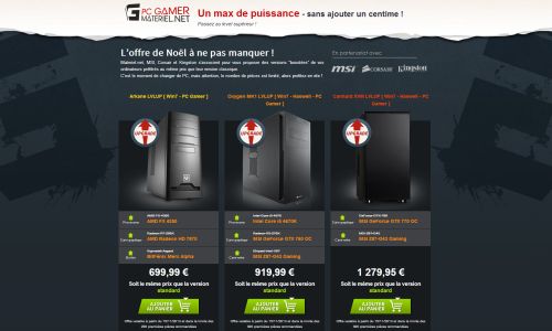 Shopping : PC Gamer Materiel.net