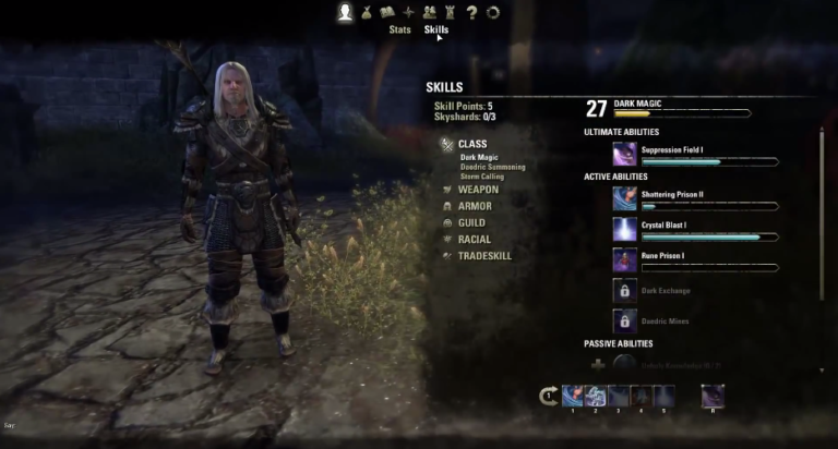 ESO – Exclu : Progression des personnages