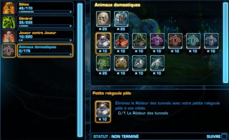 SWTOR – Succès : petites rakgoules