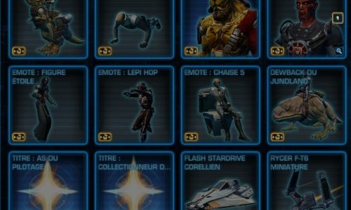 SWTOR – Marché du Cartel : Packs de Chasseur Galactique d&rsquo;As du pilotage