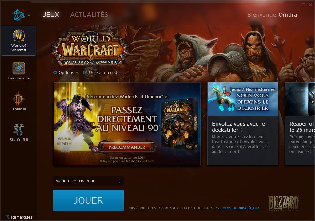 WoW – Battle.net : le chat après D3