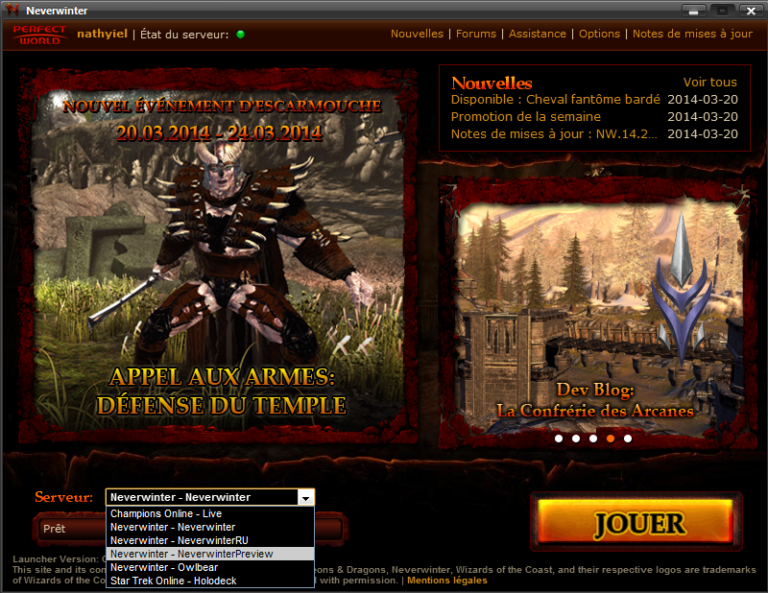 Neverwinter – Comment accéder au serveur de test ?