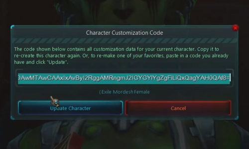 Wildstar – Codes de création de personnage