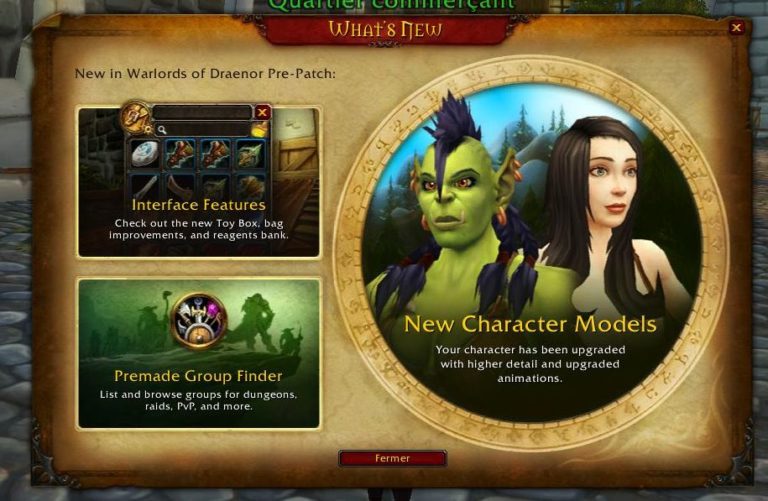 WoW – WoD : nouveautés de l&rsquo;alpha