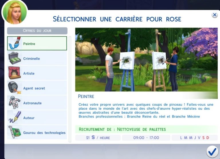 Les Sims 4 – Métiers