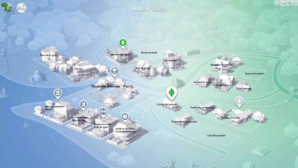 Les Sims 4 – Les cartes