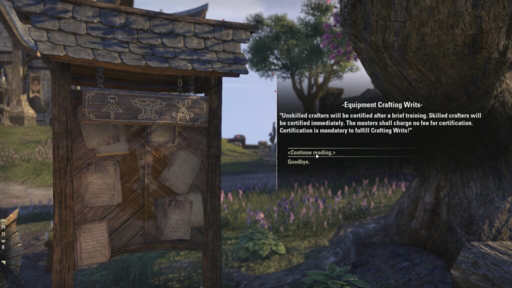 ESO – A la découverte des commandes d&rsquo;artisanat