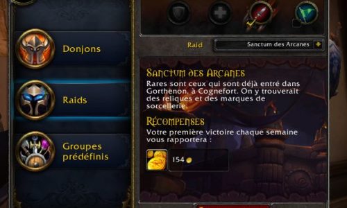 WoW – Cognefort en LFR – Aile 2