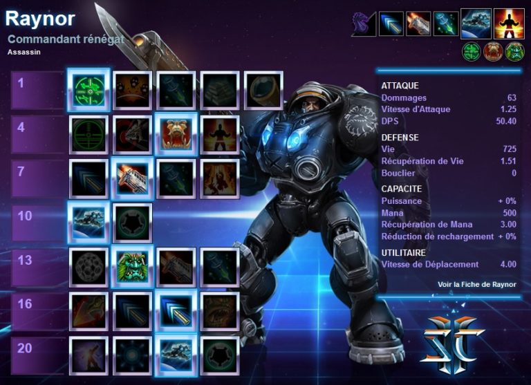 Guide Héros – James Raynor