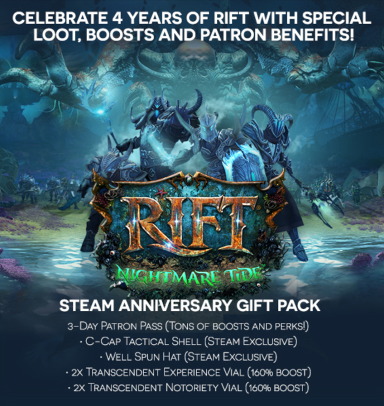 Rift – Steam fête les 4 ans de Rift