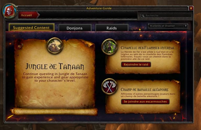 WoW – Guide d&rsquo;aventure (RPT 6.2)